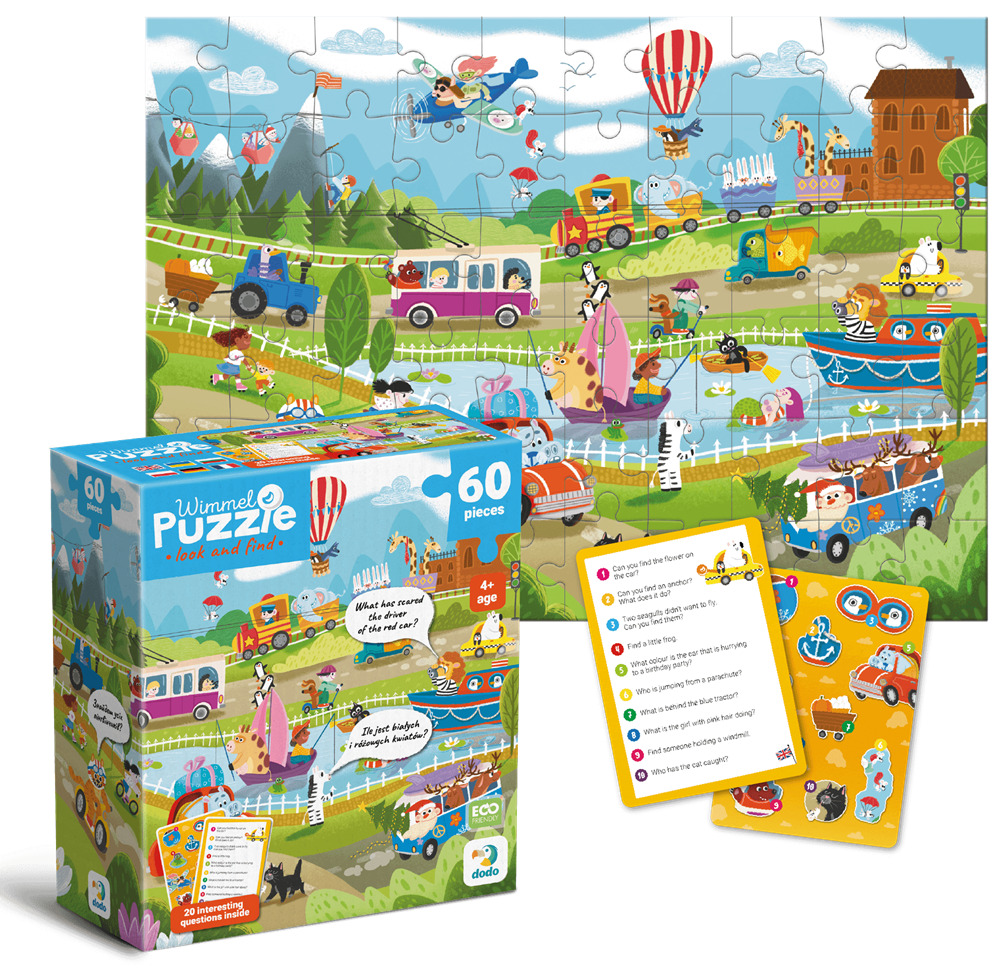 Пазл DoDo Чудо-транспорт, 60 элементов 300660