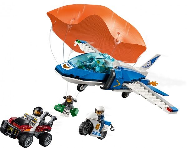 Конструктор LEGO City Воздушная полиция: арест с парашютом 60208