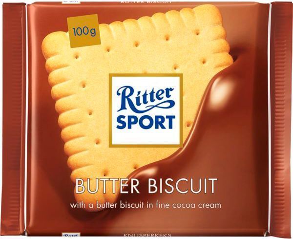 Молочний шоколад Ritter Sport з начинкою з вершкового печива 