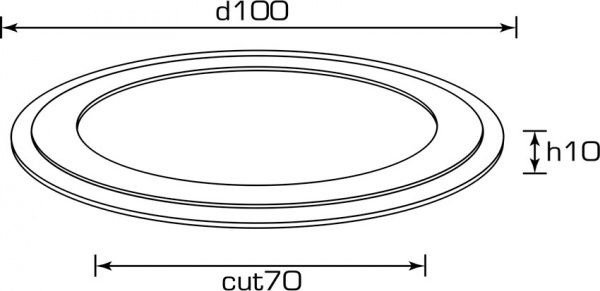 Светильник точечный Hopfen RBC LED 5 Вт 3000 К белый 