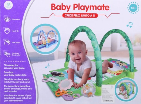 Развивающий коврик Shantou 2в1 с дугами зеленый 103х60х43 см I1368628