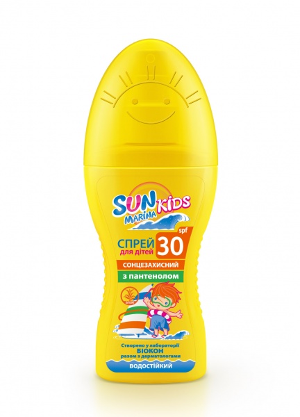 Дитячий крем Біокон SPF-30 сонцезахисний із серії SUN MARINA Kids 150 мл