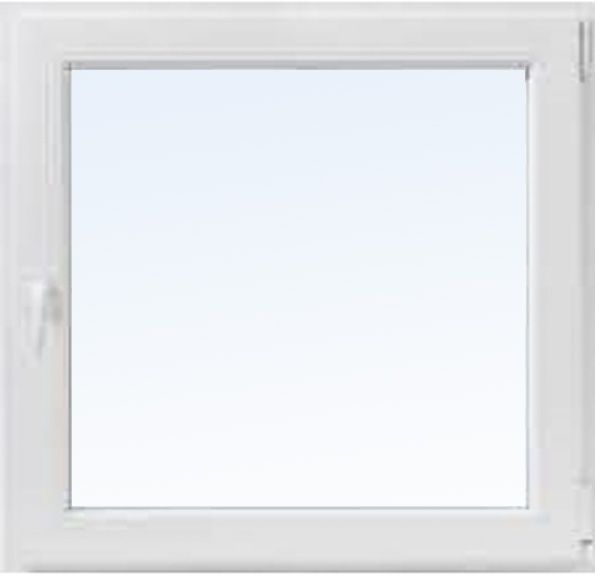 Вікно поворотне Aluplast IDEAL 2000 60 500x500 мм праве 