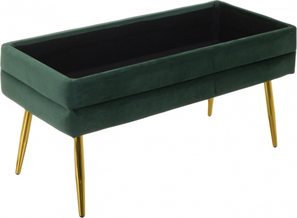 Сундук-пуф для хранения Pierre зеленый 79,5х37,5х42 см 