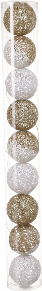 Набор елочных шаров Комплект № 72 d 80 мм 9 шт./уп.