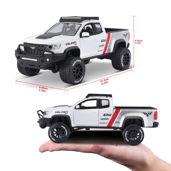 Машинка Maisto 1:24 игрушечная Chevrolet Colorado ZR2 32534 white