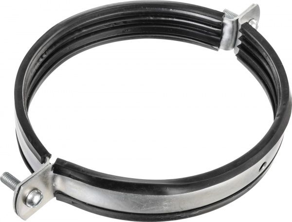 Хомут с резиновой прокладкой М10 139-144 мм