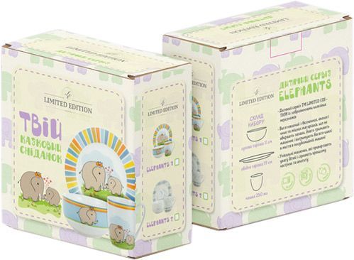 Набор детской посуды Elephants 3 предмета HYT17174 Limited Edition
