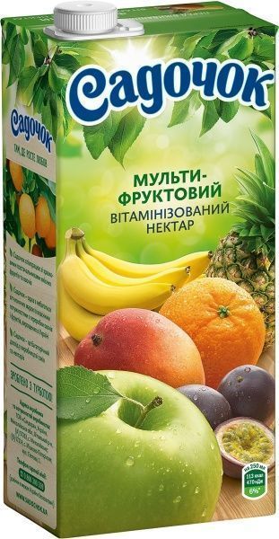 Нектар Садочок Мультифруктовый витаминизированный 0,95л (4823063107280)(4823063107280) 