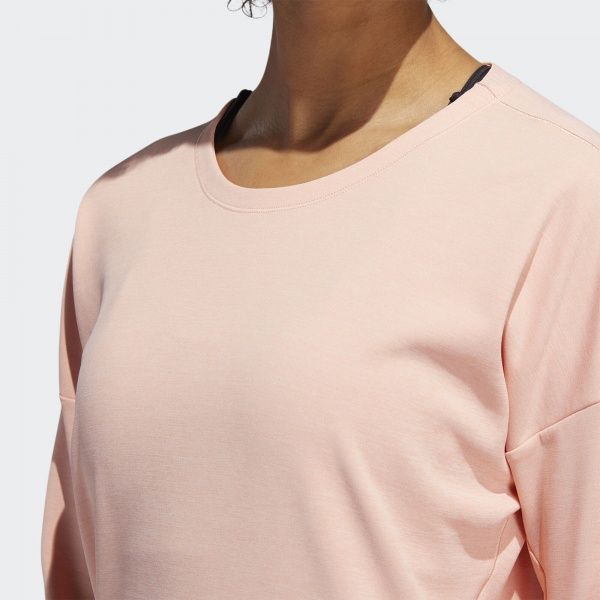 Джемпер Adidas RUNR CRU W DZ4919 р. XL рожевий