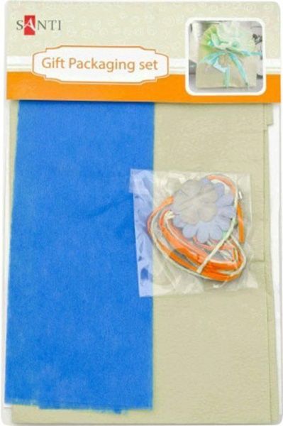 Набір для упаковки подарунка бірюзово-салатовий 