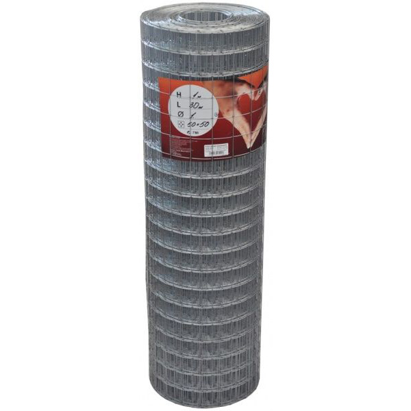 Сетка сварная оцинкованная 50x50x1,4 мм h=1 м