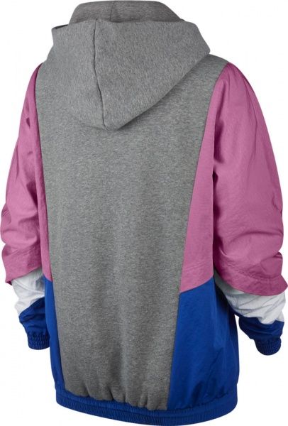 Джемпер Nike W NSW ICN CLSH PO HOODY MIX OS CJ2029-091 р. L сірий