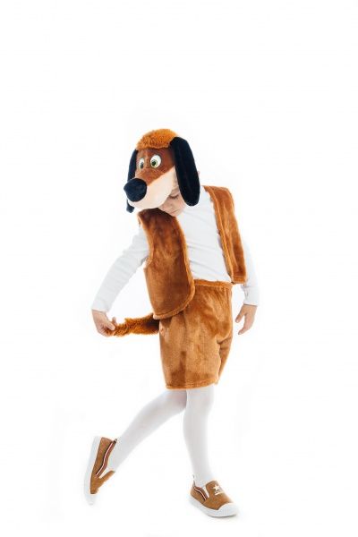 Костюм карнавальный КАРНАВАЛІЯ Пес Шарик 4-7 лет р.122-128 коричневый 