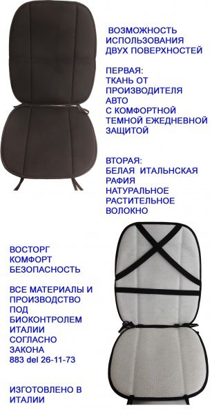 Накидка на сидіння LUBEX 1 SCHIENALE PORTO сірий