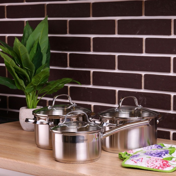 Каструля зі скляною кришкою Classic 6 л Flamberg