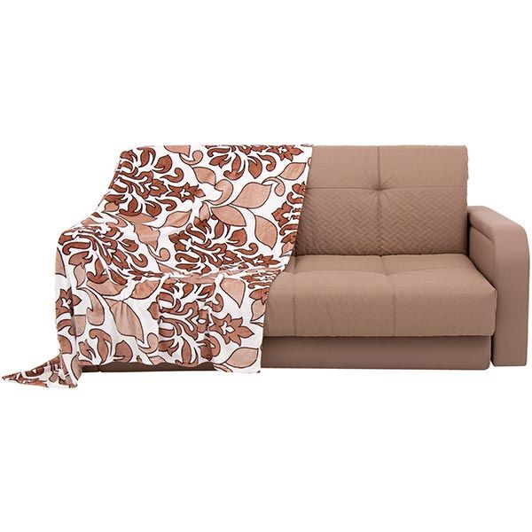 Плед суперсофт La Nuit Вензель коричневый 160x200 см