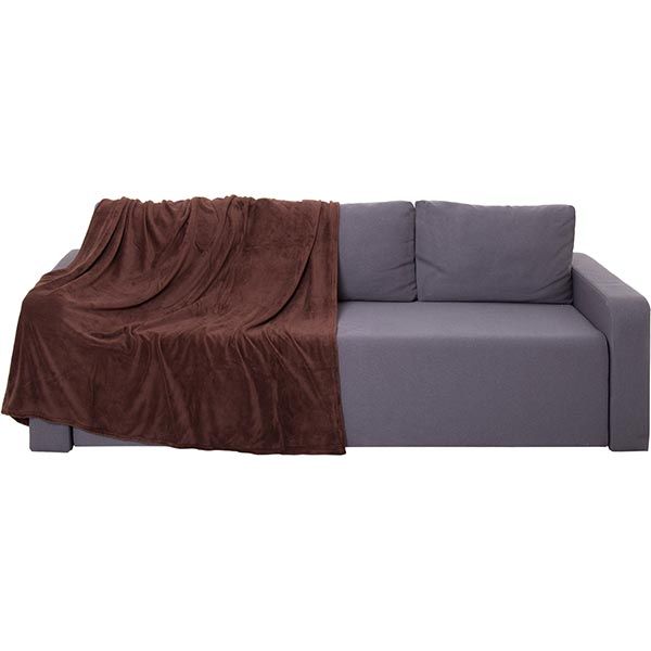 Плед мікрофібра Underprice шоколад 160x200 см