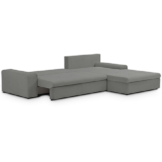 Диван угловой PRAKTICA Sofa Оливер велюр серый 3030x2120x715 мм