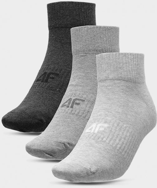 Шкарпетки 4F SOCKS CAS M204 (3PACK) 4FAW23USOCM204-90M р.39-42 різнокольоровий