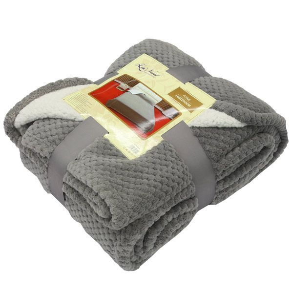 Плед La Nuit Cell сірий 160x200 см