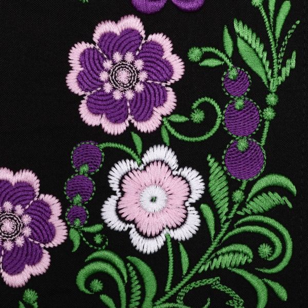 Спідниця для дівчаток плахта з вишивкою Україна р.146-152 чорний С008Д 