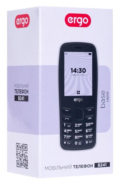 Мобільний телефон Ergo B241 DUAL SIM black (B241 black)