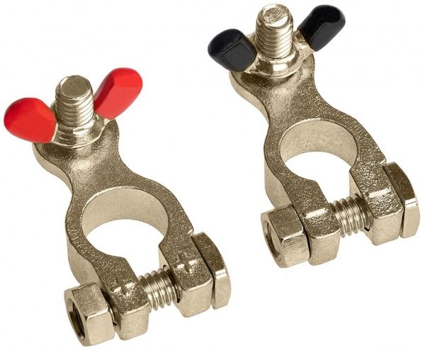 Клеми для акумулятора Alca кольорові Wing Fix 2 шт. 