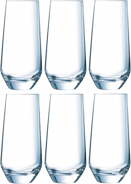 Набор стаканов высоких Eclat Ultime 450 мл 6 шт. Cristal Darques 