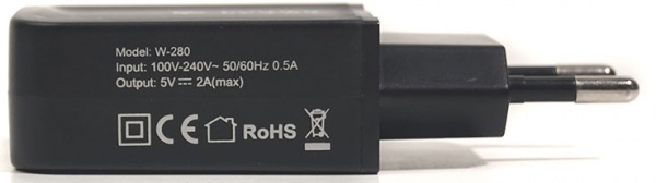 Мережевий зарядний пристрій PowerPlant W-280 Lightning LED 