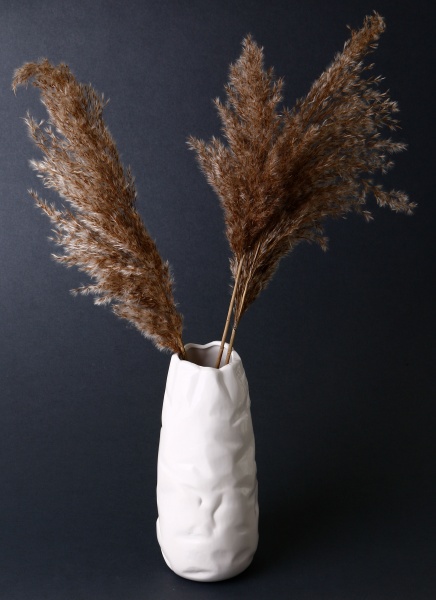 Ваза керамическая Coconut 28 см белый 