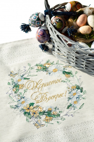 Серветка великодня Едельвіка 464-21/00 25x25 см лляний 