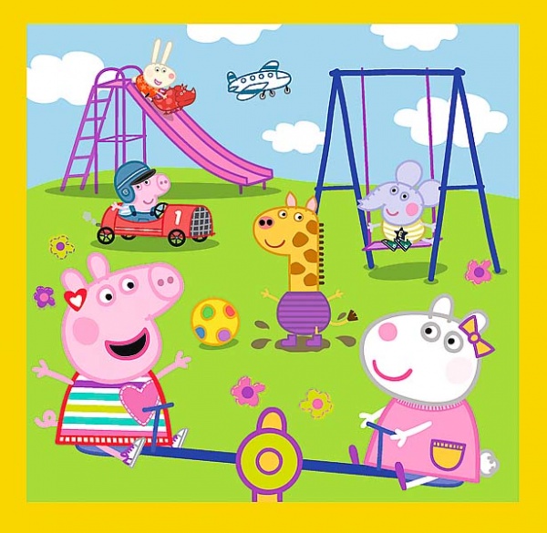 Пазли Trefl 3 в 1 Веселий день Свинки Пеппи 34849