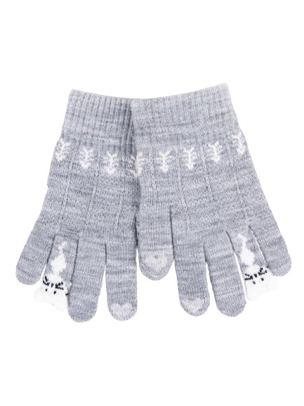 Перчатки YO! (5904921627207) р.14 серый 