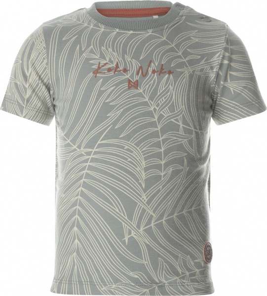 Футболка для мальчиков Koko Noko р.104 серо-зеленый T46800-37 