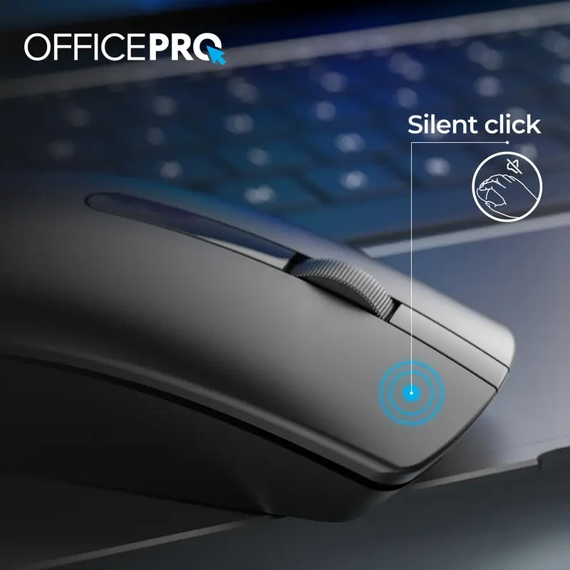 Миша OfficePro M175B Silent Click Wireless black (M175B)