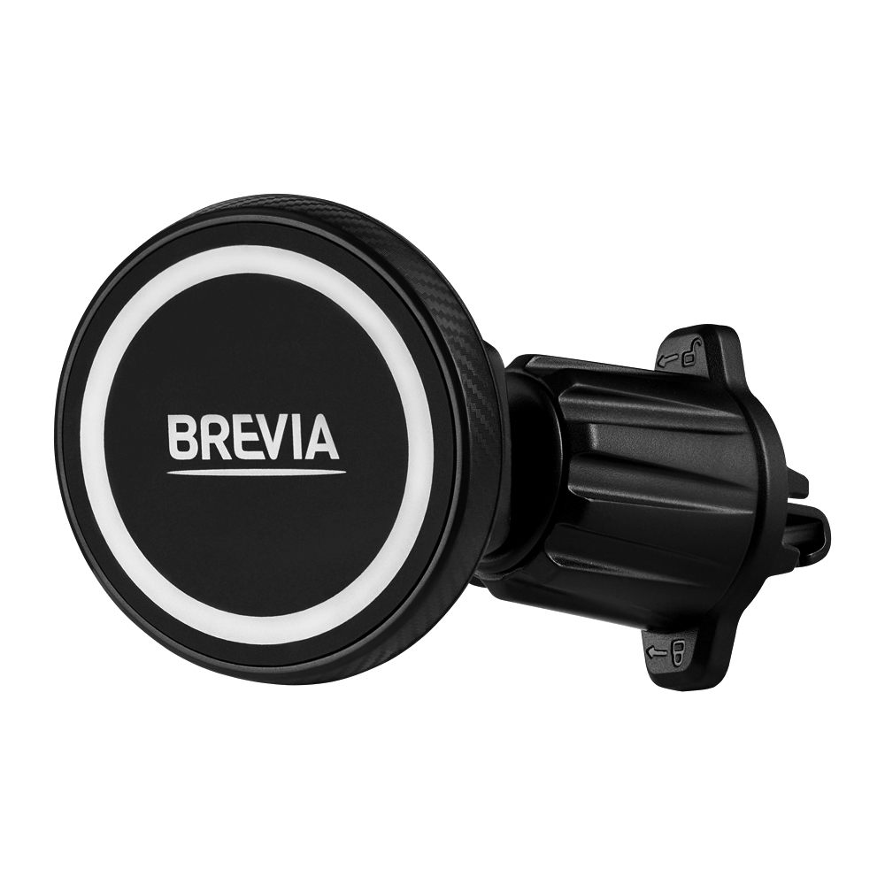 Тримач для телефона AirVent Ultra MagCircle на дефлектор, магнітний Magsafe Brevia чорний