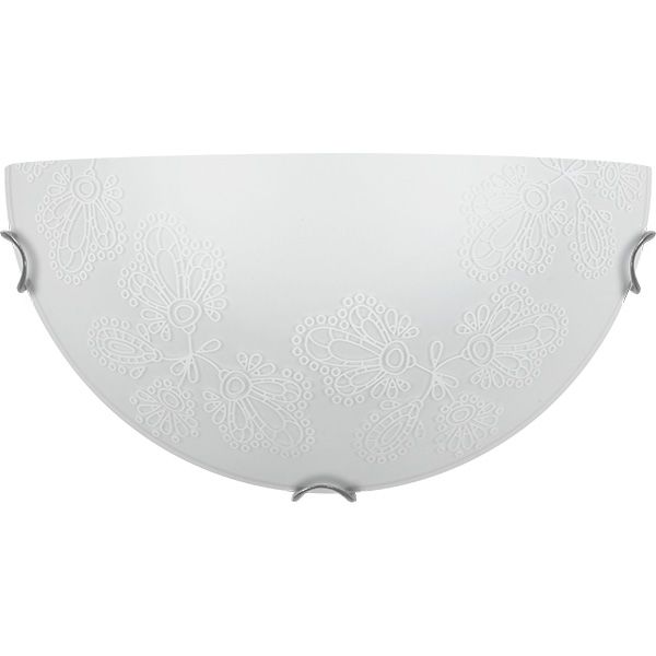 Світильник настінний Декора Ірис 1/2 1x60 Вт E27 білий 24581 