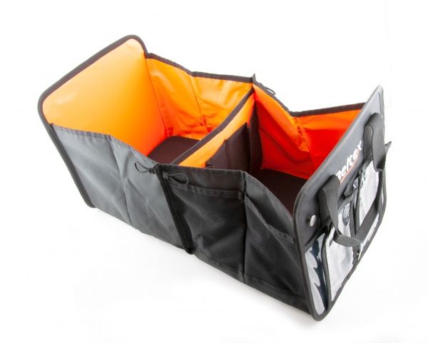 Сумка-органайзер 2-х секційна M 55х29х29 см Beltex 37302 чорний із помаранчевим