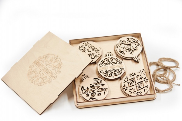 Набор подвесок Новый Год 22 см 8739