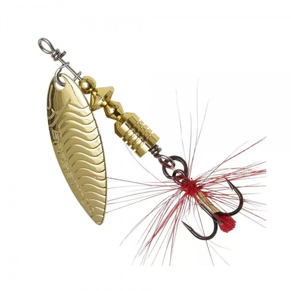 Блесна-вертушка DAM 4 г EFFZETT UV-SPINNER С БОРОДКОЙ gold