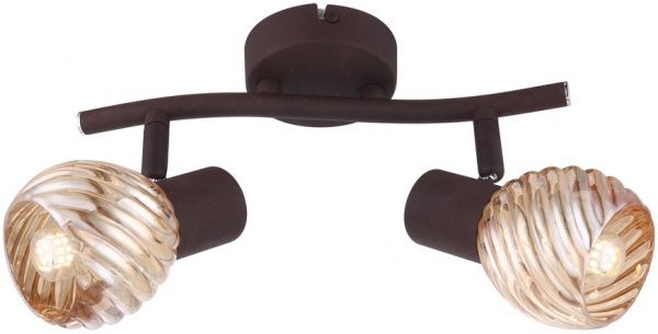 Спот Globo Becky 2x40 Вт E14 коричневий 54644-2O 