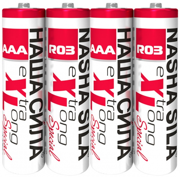 Батарейки НАША СИЛА XL Special AAA (R03, 286) 4 шт. (3088) 
