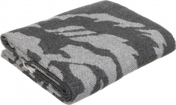 Плед Валенсия Тигр 140x200 см светло-серый с принтом Vladi 