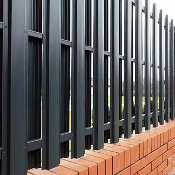 Евроштакетник KLEVERSTEEL© комплект двухсторонний 2000x1700 мм RAL 7024 PEMA серый графит