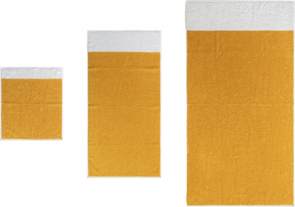 Полотенце 50x100 см горчичный с белым ABC 