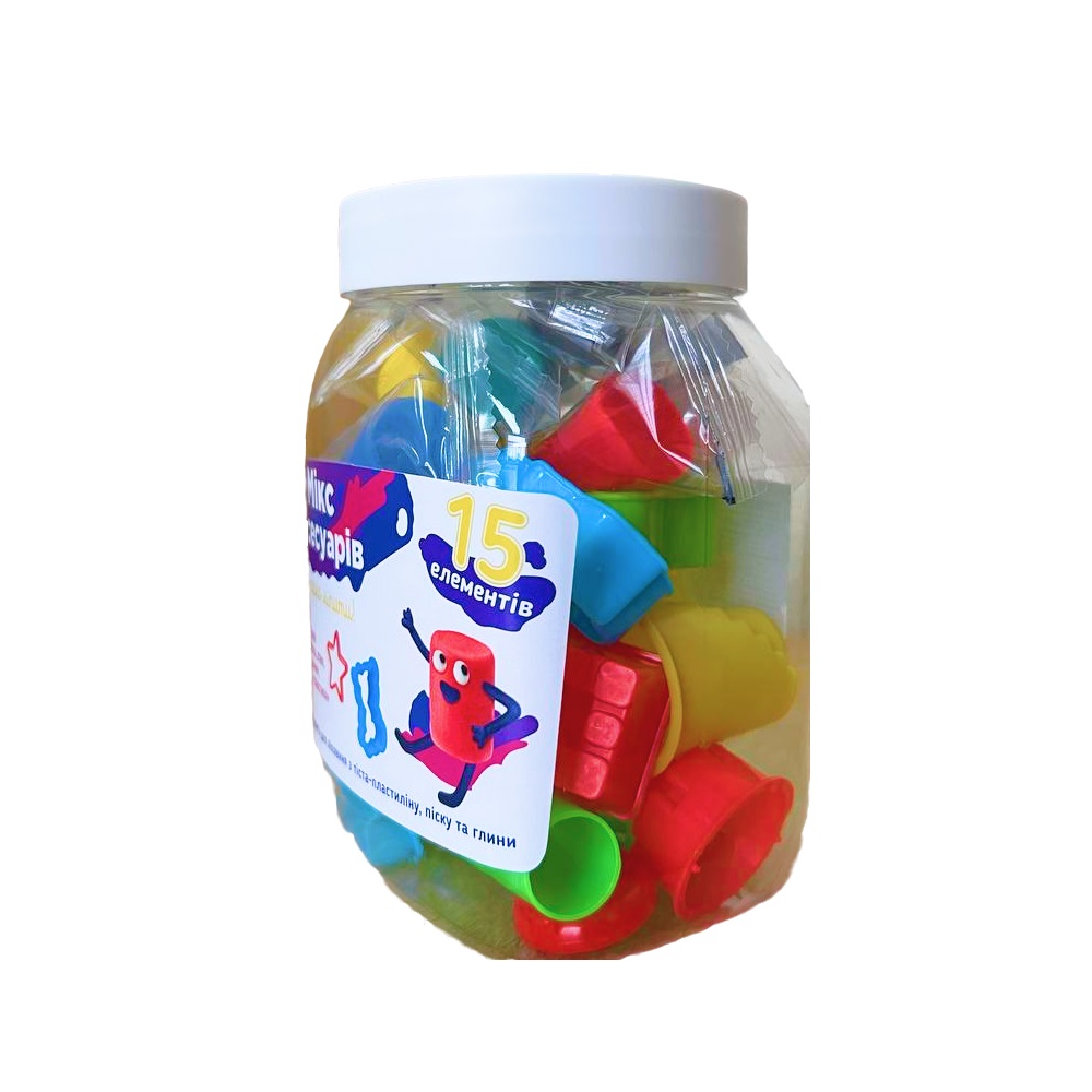 Набір для ліплення DGT-ART мікс аксесуарів 15 елементів FOR11