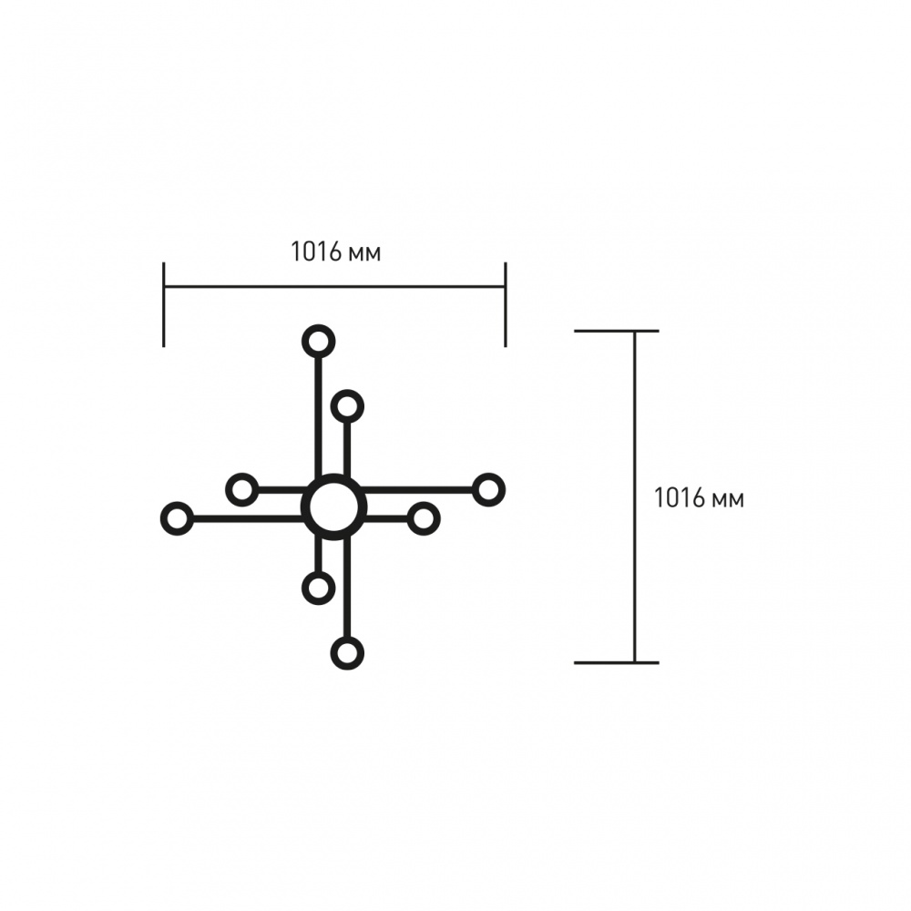 Люстра стельова Eurolamp Iron Glow 8xGX70 білий LED-LR-8хGX70(white)