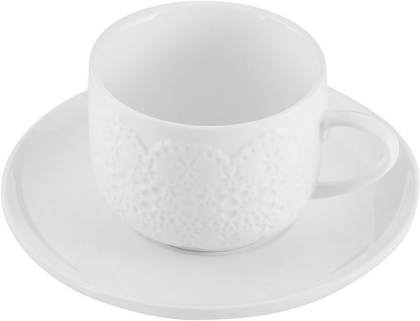Чашка с блюдцем Lacy 250 мл 21-252-012 Krauff