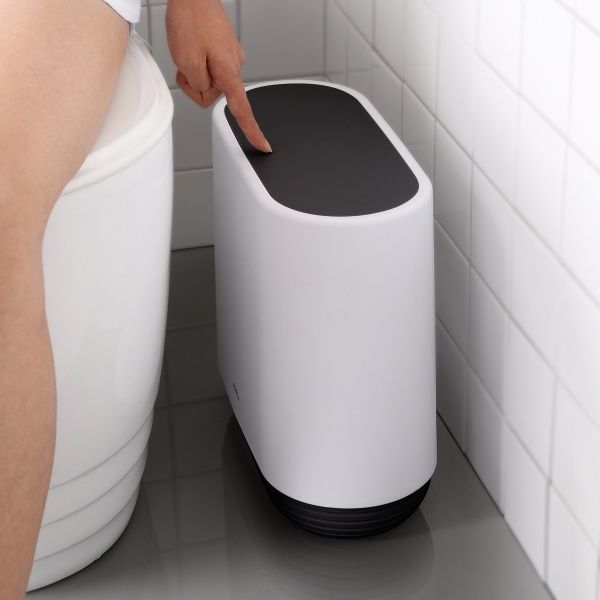 Ведро для ванной MVM BP-14 белый с черным